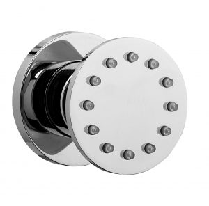 Lateral shower jet