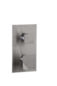 Square mixer in stainless steel